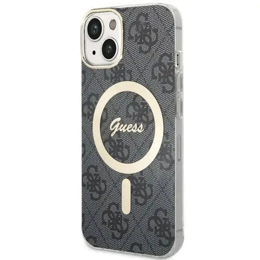 Кейс Guess 4G MagSafe за iPhone 14 Plus черен