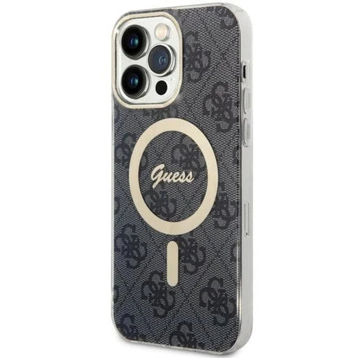 Кейс Guess 4G MagSafe за iPhone 14 Pro Max черен