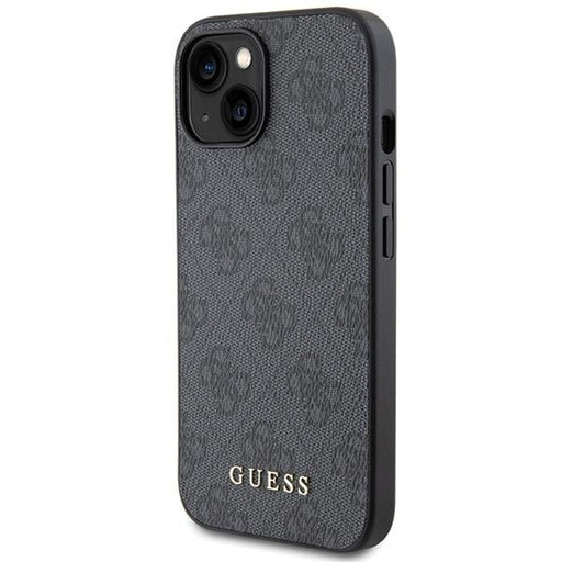 Кейс Guess 4G Metal Gold Logo за iPhone 15 Plus сив