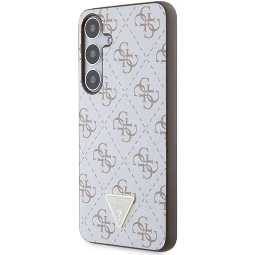 Кейс Guess 4G Triangle за Samsung Galaxy S24 Plus бял