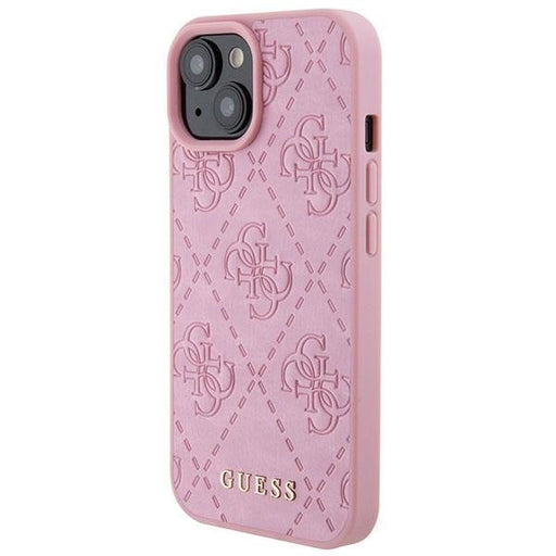 Кейс Guess GUHCP15SP4EPMP за iPhone 15 6.1 розов / розов