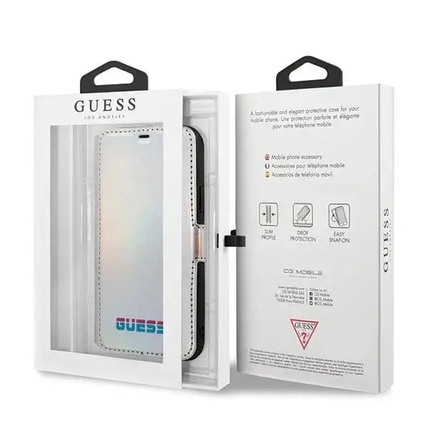 Кейс Guess Iridescent за iPhone 11 Pro сребрист