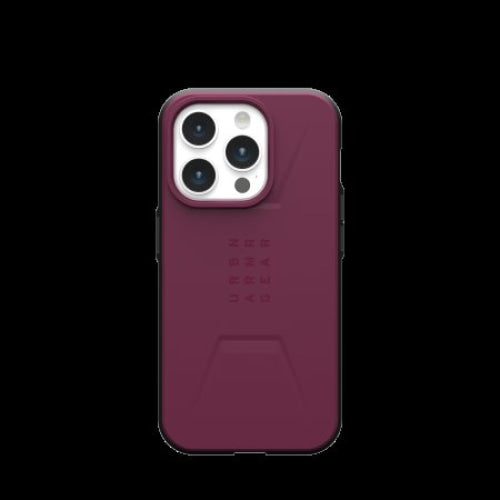 Кейс UAG Civilian Magsafe за iPhone 15 Pro бордо