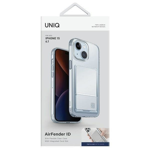 Кейс Uniq Air Fender ID за iPhone 15 6.1 прозрачен