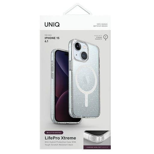 Кейс Uniq LifePro Xtreme за iPhone 15 6.1 прозрачен /