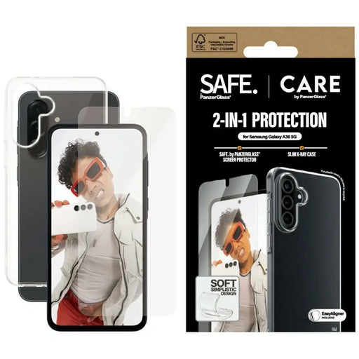 Кейс CARE by PanzerGlass Fashion 2in1 + стъкло за Samsung