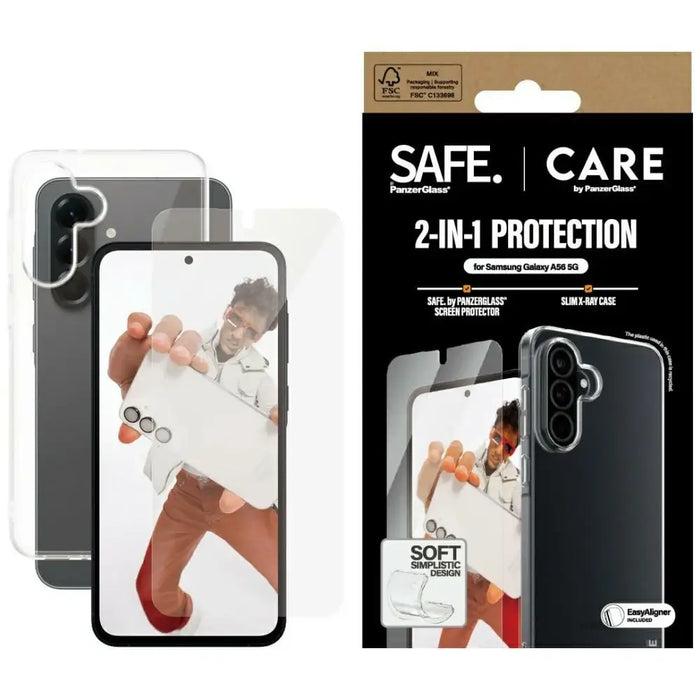Кейс CARE by PanzerGlass Fashion 2in1 + стъкло за Samsung