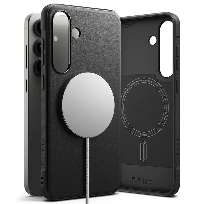 Кейс Ringke Onyx MagSafe за Samsung Galaxy S25 + - черен