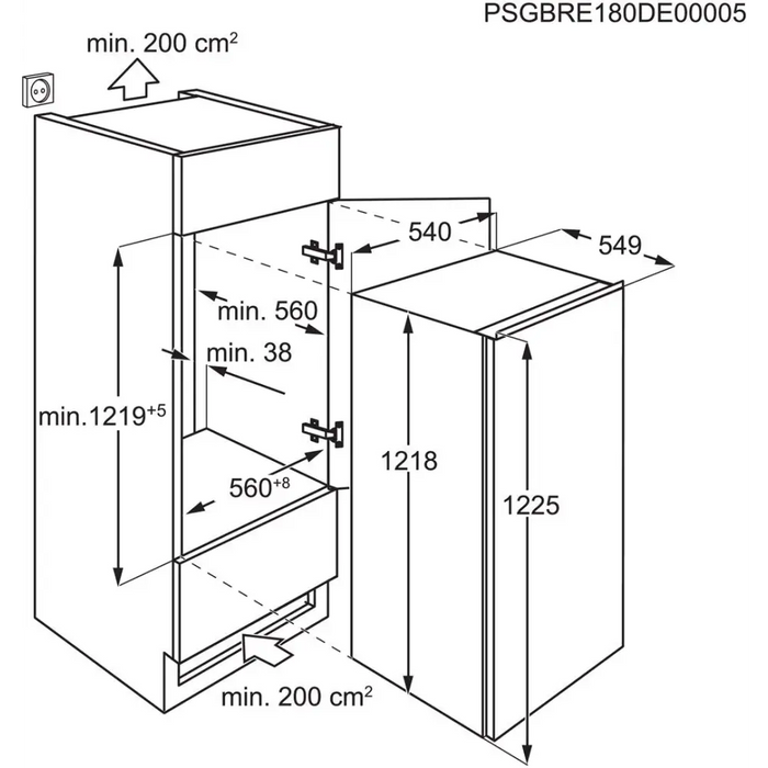 Хладилник ELECTROLUX LFB3AE12S