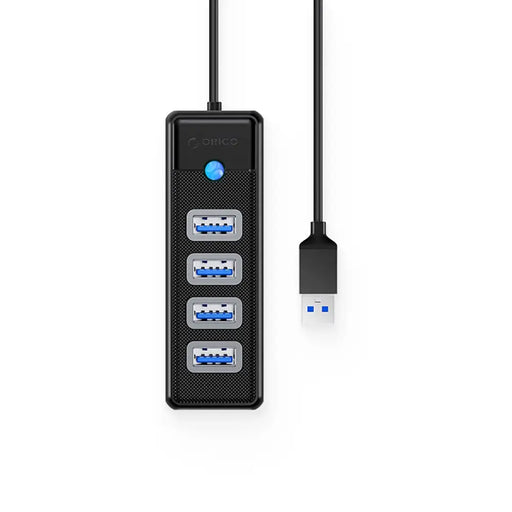 Хъб Orico PW4U-U3 USB-A / 4x USB-A 3.0 - черен