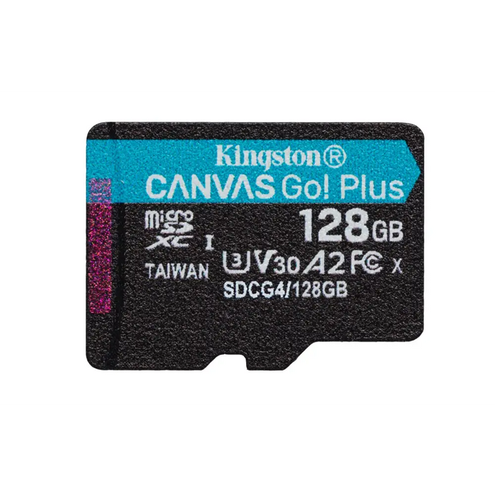 KINGSTON 128GB microSDXC Canvas Go Plus Gen4 200R A2 U3