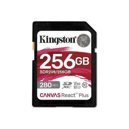 KINGSTON 256GB Canvas React Plus SDXC UHS-II 280R/150W U3