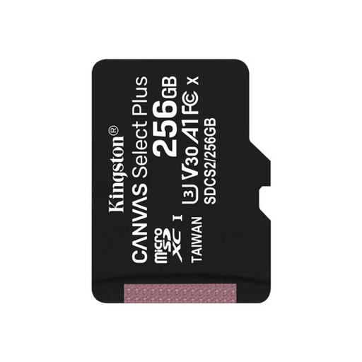 KINGSTON 256GB microSDXC Canvas Select Plus 100R A1 C10