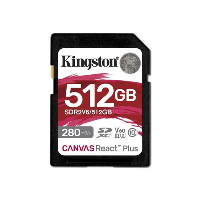 KINGSTON 512GB Canvas React Plus SDXC UHS-II 280R/150W U3