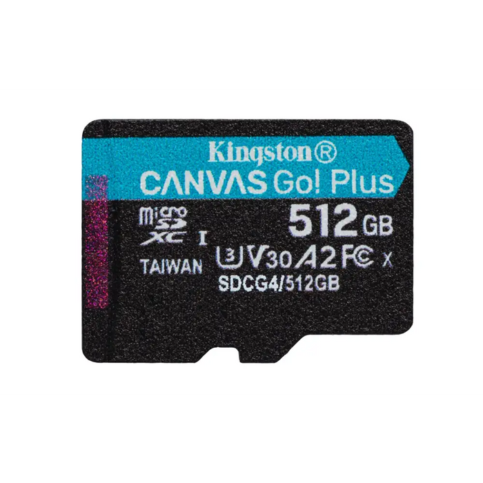 KINGSTON 512GB microSDXC Canvas Go Plus Gen4 200R A2 U3