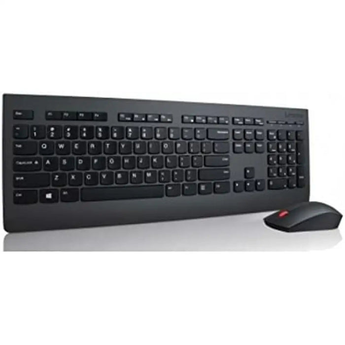 Kлаиатура с безжична мишка Lenovo 4X30H56823 Испанска Qwerty