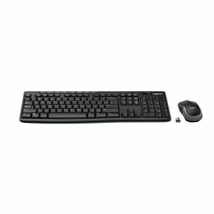Kлаиатура с безжична мишка Logitech 920-004513 Черен