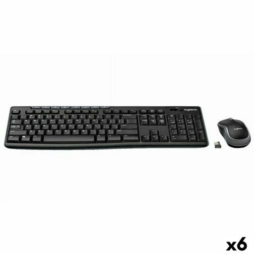 Kлаиатура с безжична мишка Logitech DESKTOP MK270 Черен