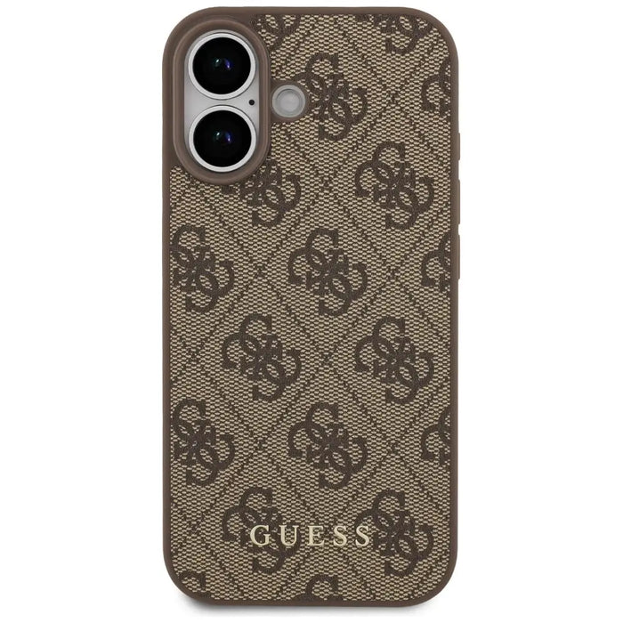 Класически калъф Guess 4G за iPhone 17 - кафяв