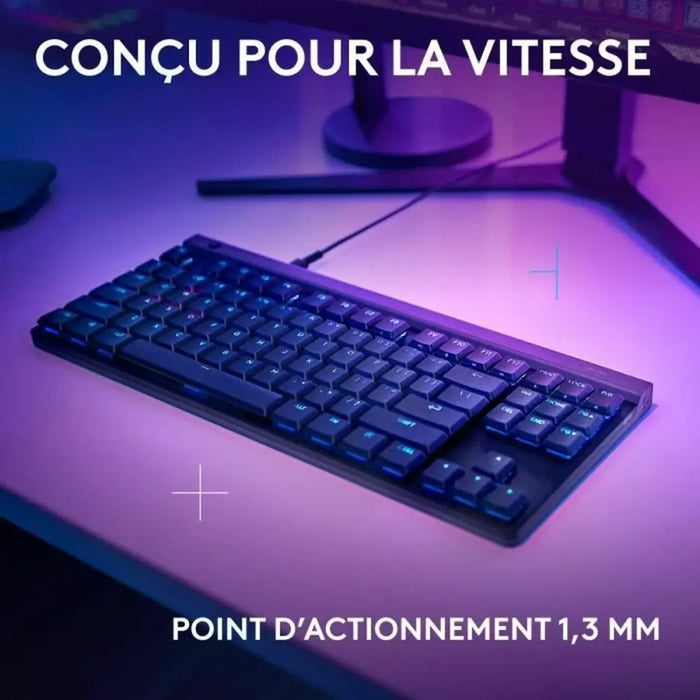 Клавиатура Logitech G515 TKL Черен AZERTY