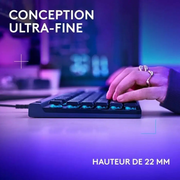 Клавиатура Logitech G515 TKL Черен AZERTY