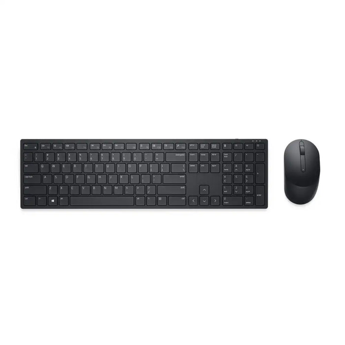 Клавиатура с мишка Dell KM5221WBKB SPN Черен Испанска Qwerty