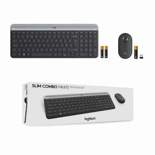 Клавиатура с мишка Logitech 920-009198 Испанска Qwerty
