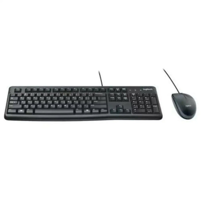 Клавиатура с мишка Logitech MK120 Черен Испанска Qwerty (10