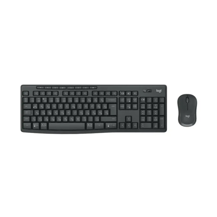 Клавиатура с мишка Logitech MK370 Графит Qwerty португалски
