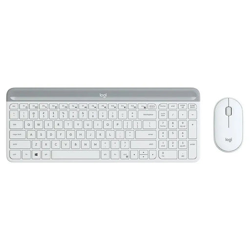 Клавиатура с мишка Logitech MK470 Бял френски AZERTY