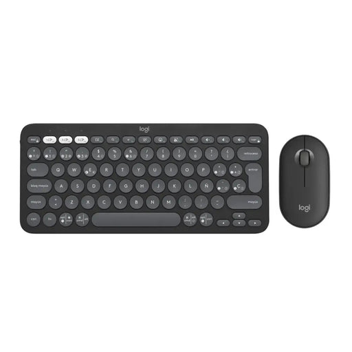 Клавиатура с мишка Logitech Pebble 2 Combo Графит Испанска