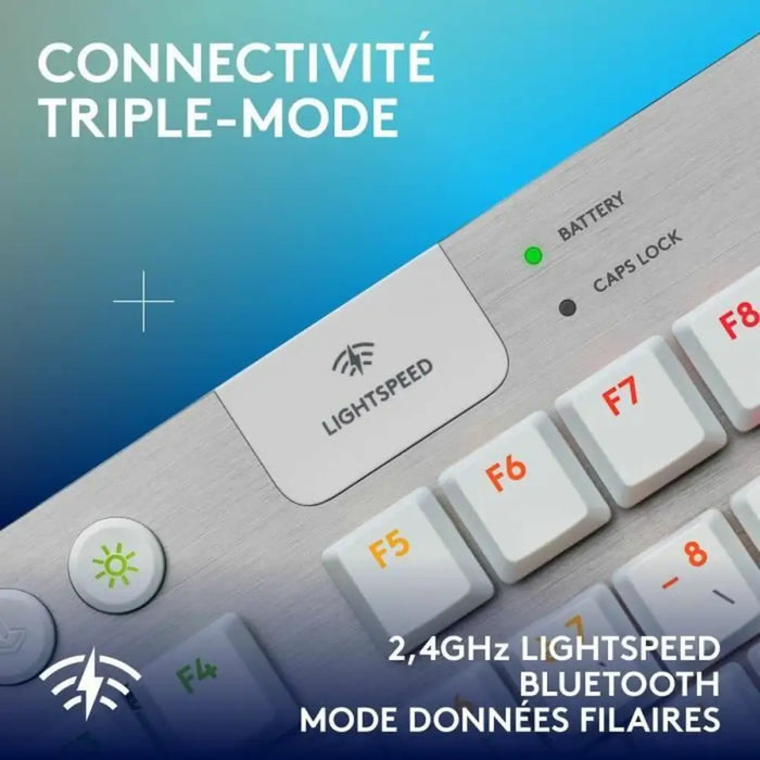 Клавиатура Logitech G915 X Бял френски AZERTY