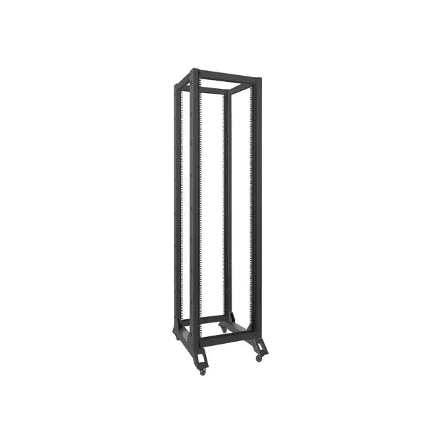 Комуникационен шкаф Lanberg open rack 42U 600x800 black