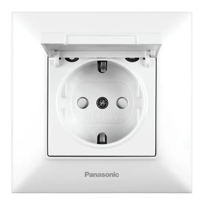 КОНТАКТ С КАПАК БЯЛ PANASONIC Arkedia Slim