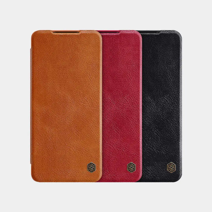 Кожен калъф Nillkin Qin за Huawei P50 Pro черен