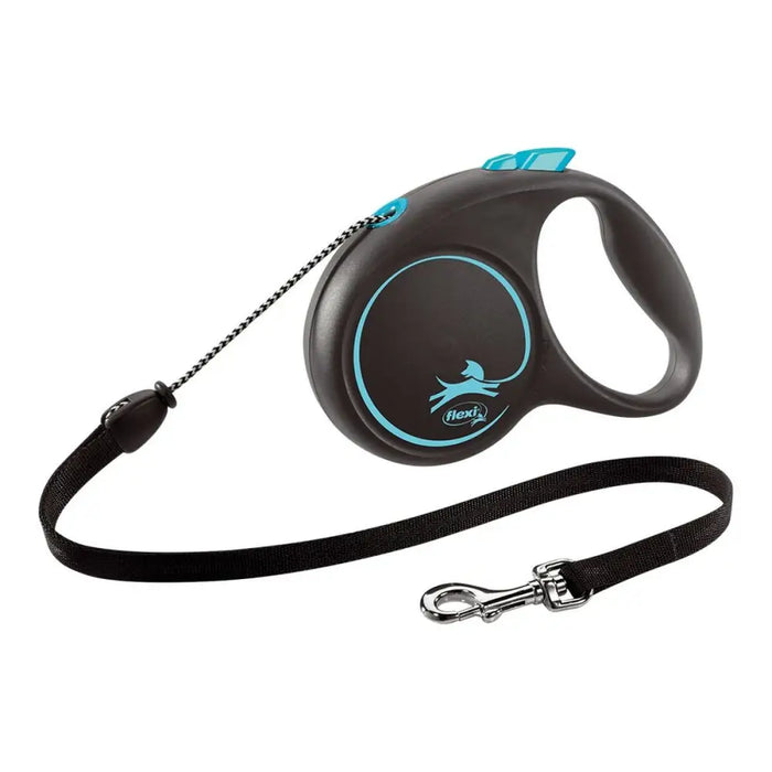 Кучешка Каишка Flexi BLACK DESIGN 5 m Син Размер М