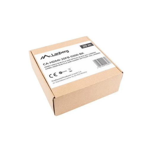 Lanberg HDMI M/M v2.0 кабел 20m оптичен черен aoc