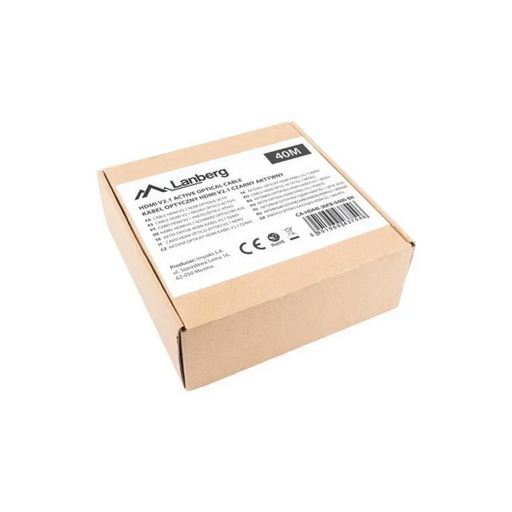 Lanberg HDMI M/M v2.1 кабел 40m оптичен черен aoc