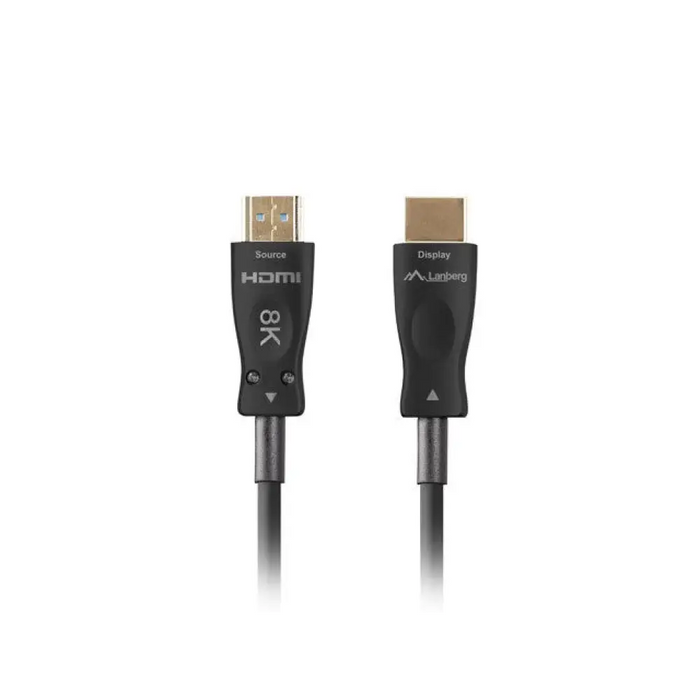Lanberg HDMI M/M v2.1 кабел 50m оптичен черен aoc