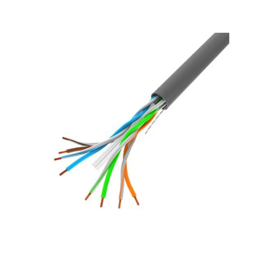 Lanberg LAN кабел CAT.6 utp 100m плътен cu сив cpr + fluke