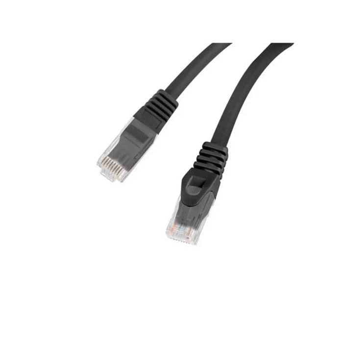 Lanberg patchcord CAT.6 utp lszh cu 0.5m black fluke премина
