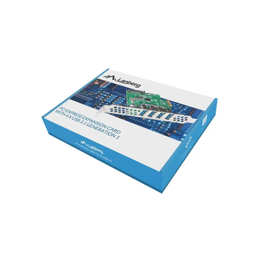 Lanberg pci express x1 карта->4x USB-A 3.1 gen1 нисък профил