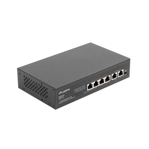 Lanberg Switch PoE + Rack 10’’/19’’ RSFE-4P-2FE-60