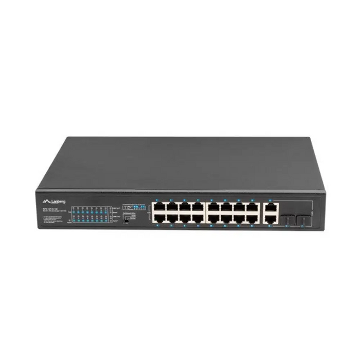 Lanberg Switch rack 19’’ POE + 16x 100MB /2X COMBO GIGABIT