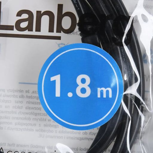 Lanberg USB-A M/M 2.0 кабел 1.8m черен