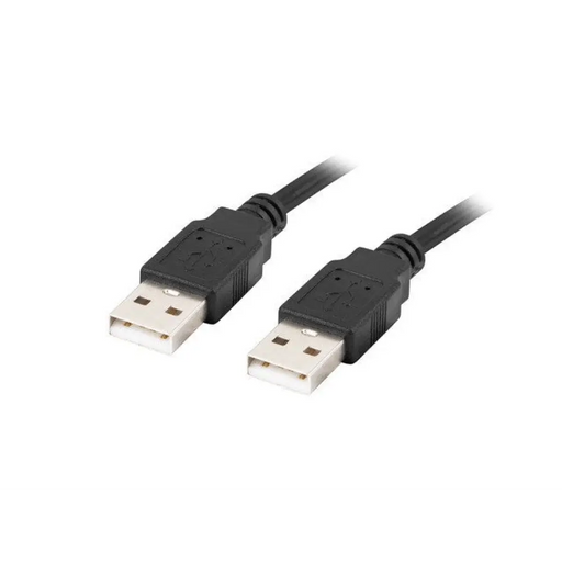 Lanberg USB-A M/M 2.0 кабел 1.8m черен