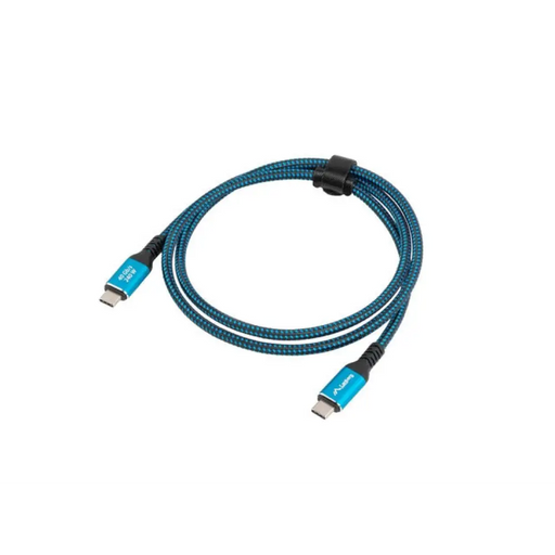 Lanberg USB-C M/M 4.0 кабел 1m 240w 8k 60hz черен-син