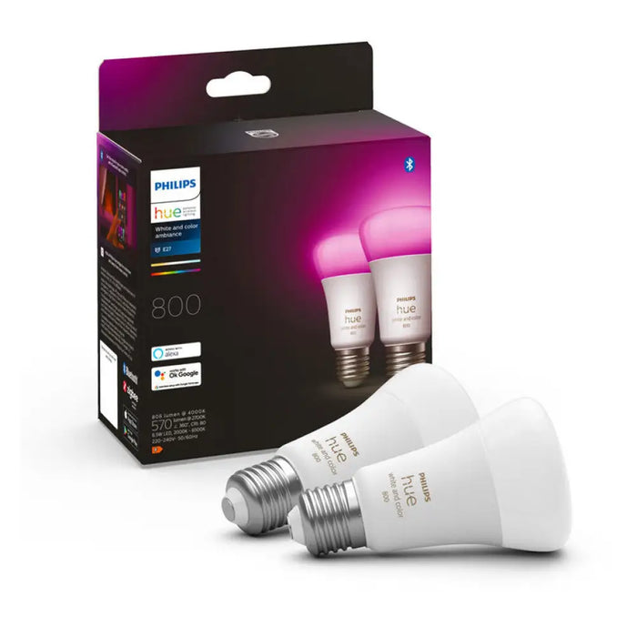 LED КРУШКА E27 6.5W 2 БРОЯ PHILIPS HUE