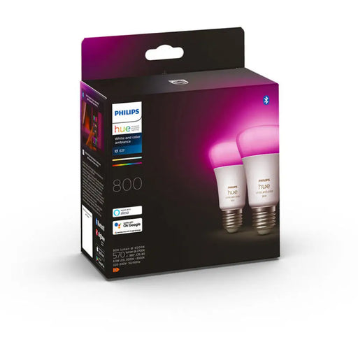 LED КРУШКА E27 6.5W 2 БРОЯ PHILIPS HUE