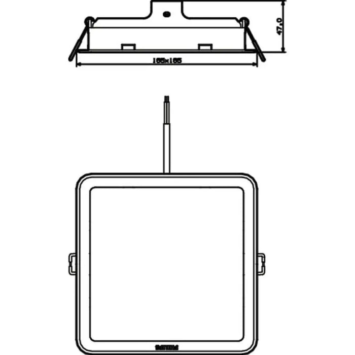 LED ПАНЕЛ КВАДРАТ 16.5W 1700LM 6500K 16.5X3.5CM PHILIPS